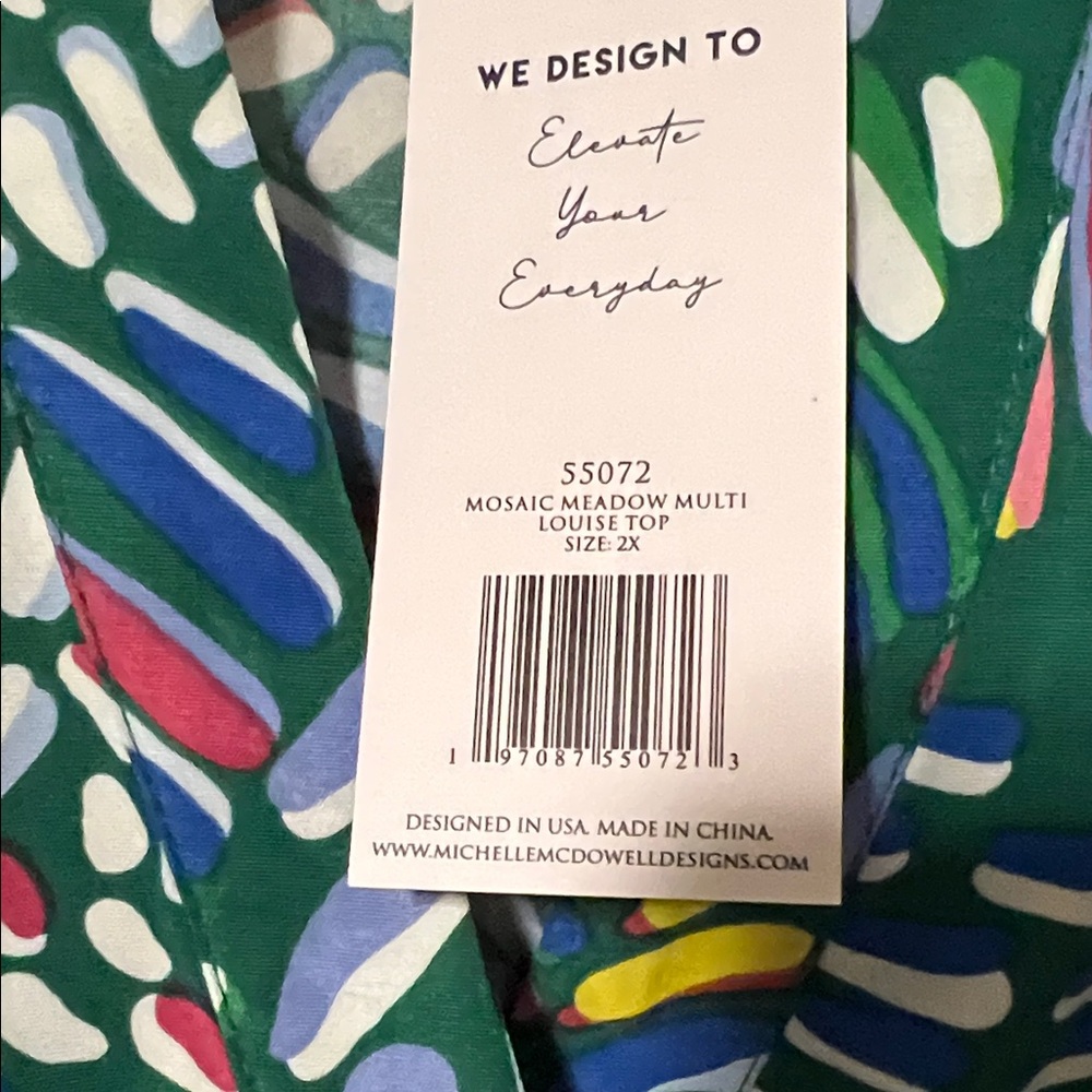 Colorful Patterned Blouse - Picture 3 of 3
